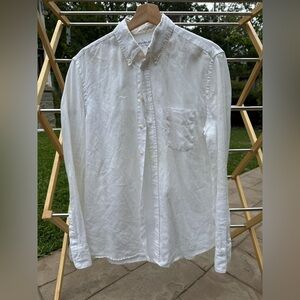 Everlane Linen Slim Fit Button-Down | Men’s Medium | White | Good Condition